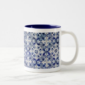 Taza Bicolor Azulejo