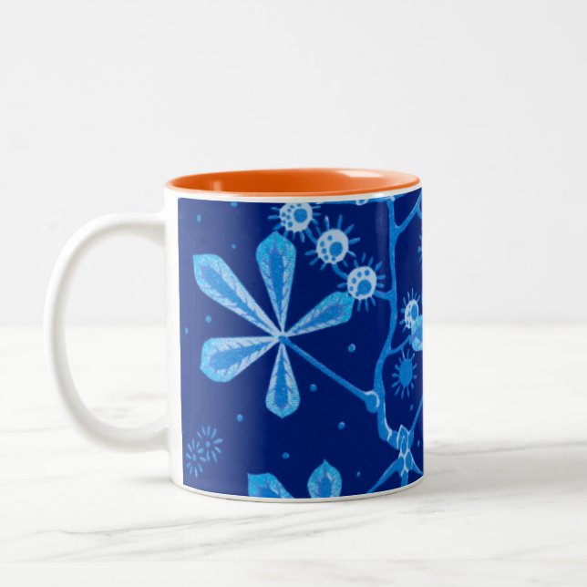 Taza Bicolor Azure Frost Flower Mug (Izquierda)