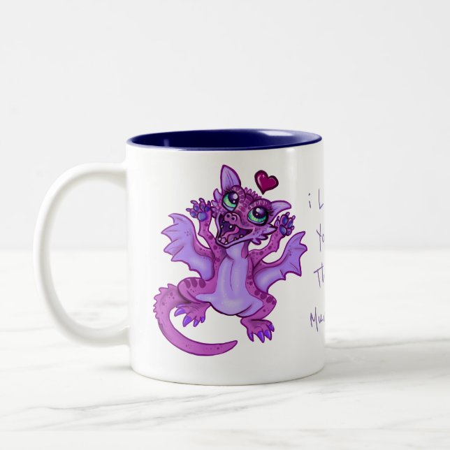 Taza Bicolor Baby Dragon Love (Izquierda)