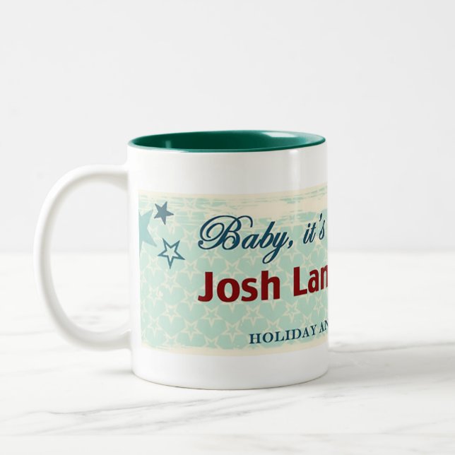 Taza Bicolor Baby It's Cold ceramic mug (Izquierda)