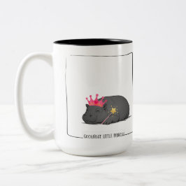 Taza Bicolor Baby Pygmy Hippo Princess Mug