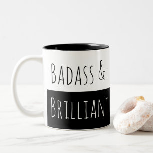 Taza Bicolor Badass y mañana brillante