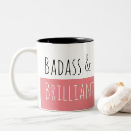 Taza Bicolor Badass y mañana brillante