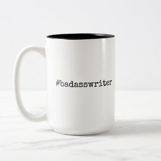 Taza Bicolor badasswriter bestie mug - grande