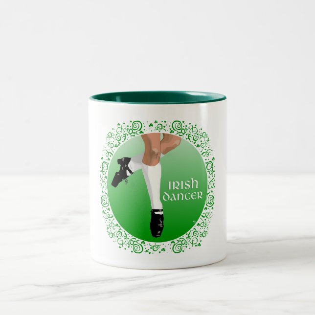 Taza Bicolor Bailarín Irlandés Zapato Duro (Centro)