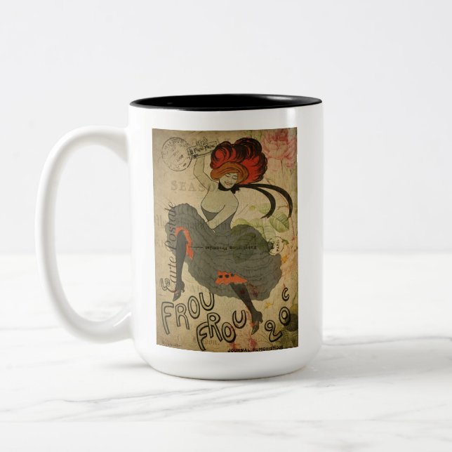 Taza Bicolor Bailarina francesa tradicional de canapés (Izquierda)