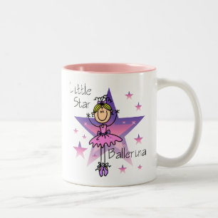 Taza Bicolor Bailarina Pequeña Estrella - Cabello Rubio