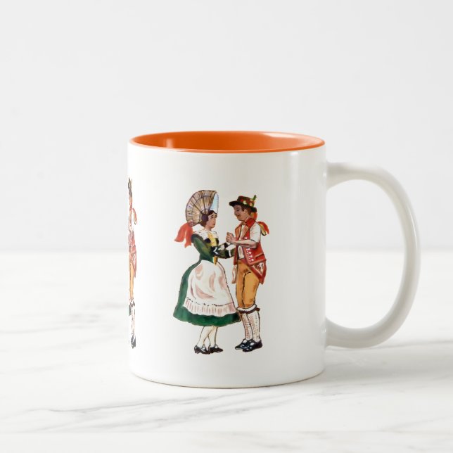 Taza Bicolor Bailarinas de Suiza (Derecha)