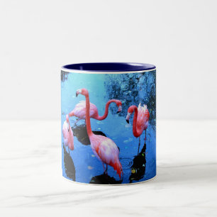 Taza Bicolor Baile de los flamencos