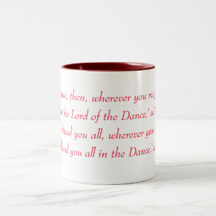 Taza Bicolor Baile de paso irlandés - Señor de la Danza Coro