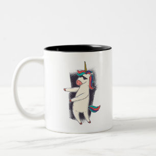 Taza Bicolor Baile de Unicorn Floss