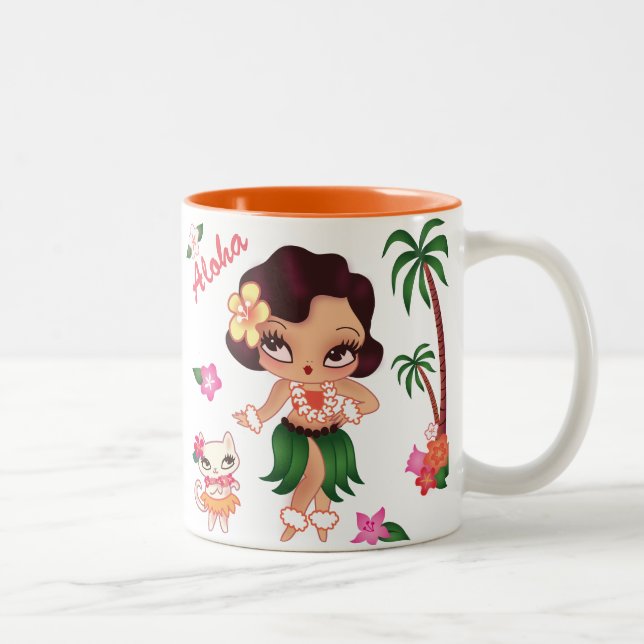 Taza Bicolor Baile Hula Lulu - mug (Derecha)