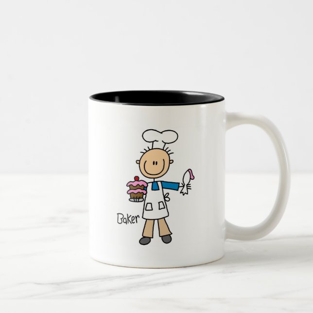 Taza Bicolor Baker Con Pastel (Derecha)