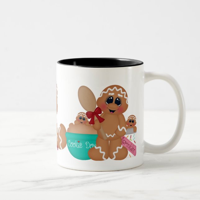 Taza Bicolor Baking Gingerbread Vacaciones para el café (Derecha)