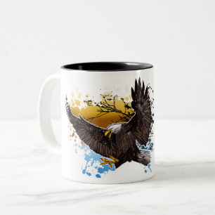 Taza Bicolor Bald Eagle