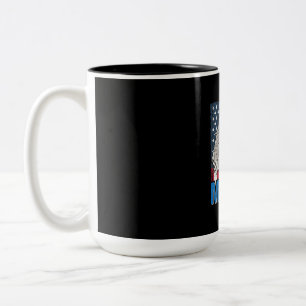 Taza Bicolor Bald Eagle Merica 4 de Julio