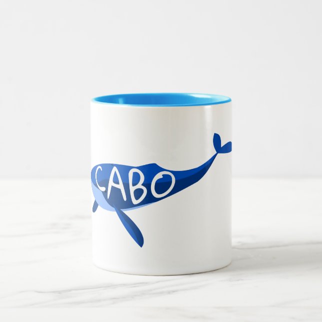 Taza Bicolor Ballena de Cabo México (Centro)