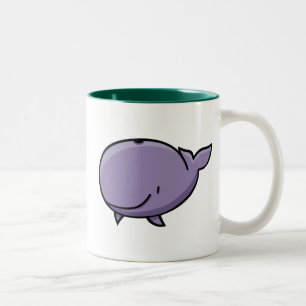 Taza Bicolor Ballena del dibujo animado