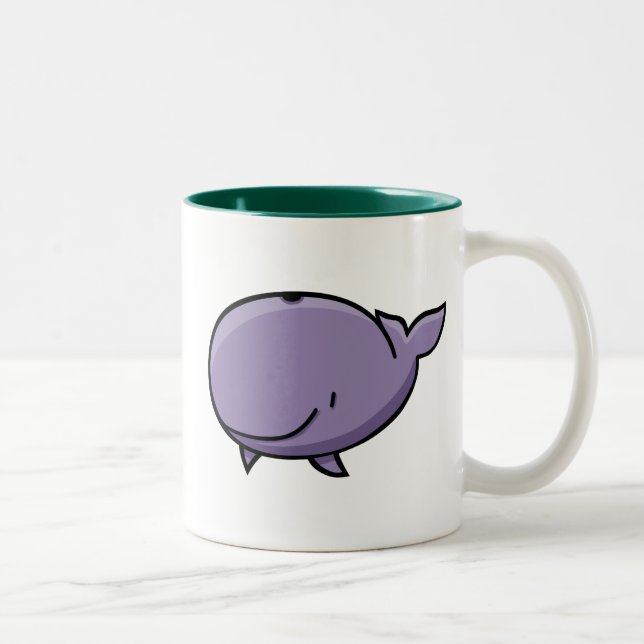 Taza Bicolor Ballena del dibujo animado (Derecha)
