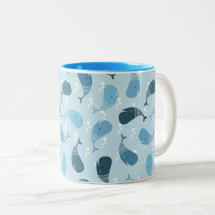 Taza Bicolor Ballenas