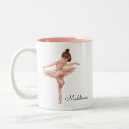 Taza Bicolor Ballerina Chica Pose Personalizada