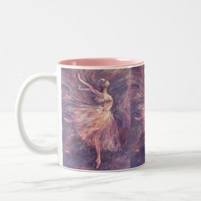 Taza Bicolor Ballerina en arabesco (Izquierda)
