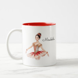 Taza Bicolor Ballerina Nutcracker