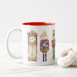 Taza Bicolor Ballet Nutcracker de acuarela