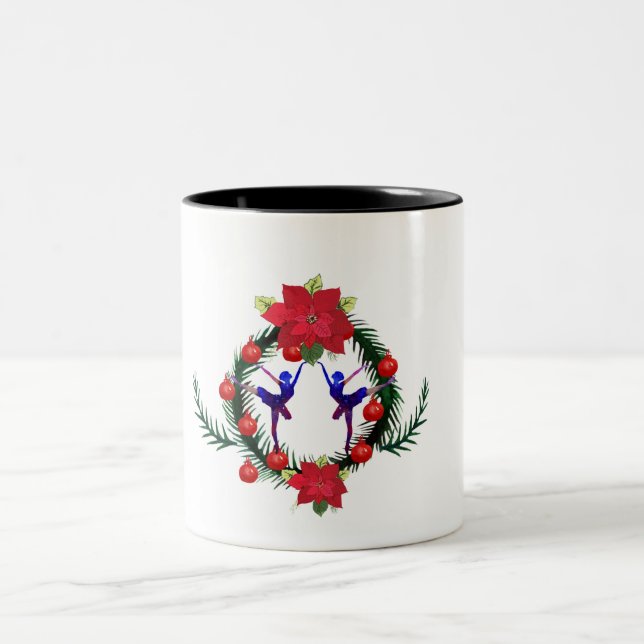 Taza Bicolor Ballet Winter Holidays Art (Centro)