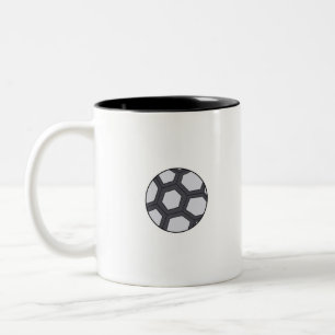 Taza Bicolor Balón de fútbol
