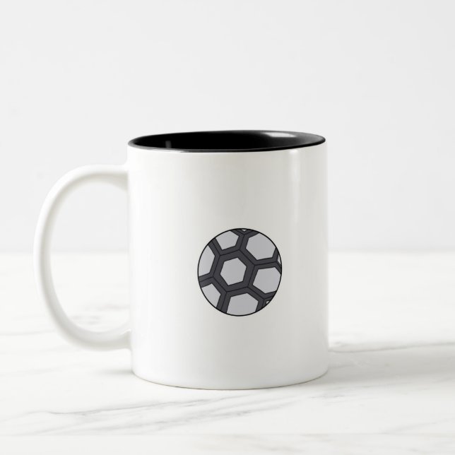 Taza Bicolor Balón de fútbol (Izquierda)