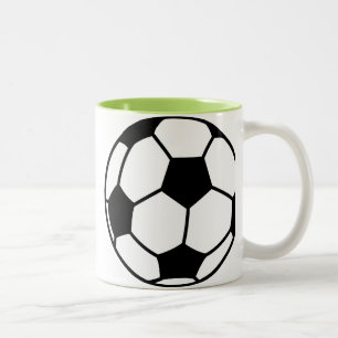Taza Bicolor Balón de fútbol