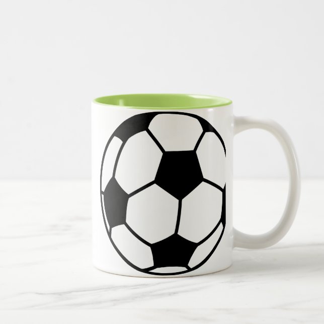 Taza Bicolor Balón de fútbol (Derecha)