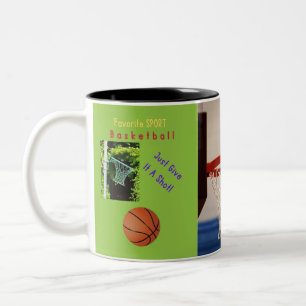 Taza Bicolor Baloncesto