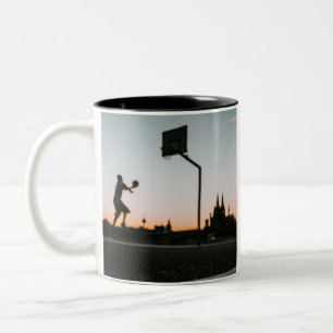 Taza Bicolor Baloncesto