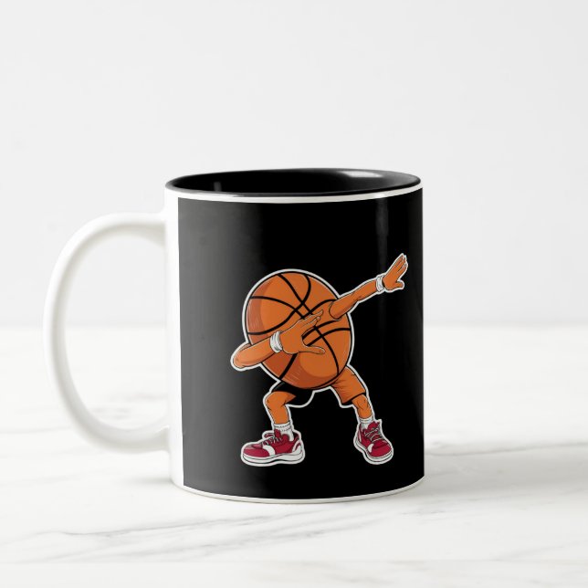 Taza Bicolor Baloncesto Dabbing Ball Funny Sports Player (Izquierda)