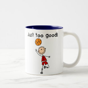 Taza Bicolor Baloncesto Demasiado Bueno