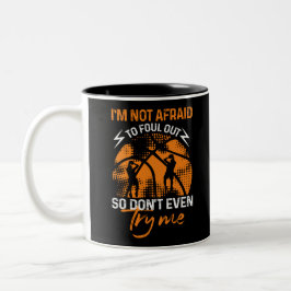 Taza Bicolor Baloncesto - No tengo miedo de salirme con un C de