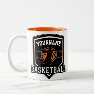 Taza Bicolor Baloncesto Personalizado Jugador NAME Slam Dunk Eq