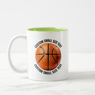 Taza Bicolor Baloncesto & Texto Pequeño LIMA VERDE 325ml Person