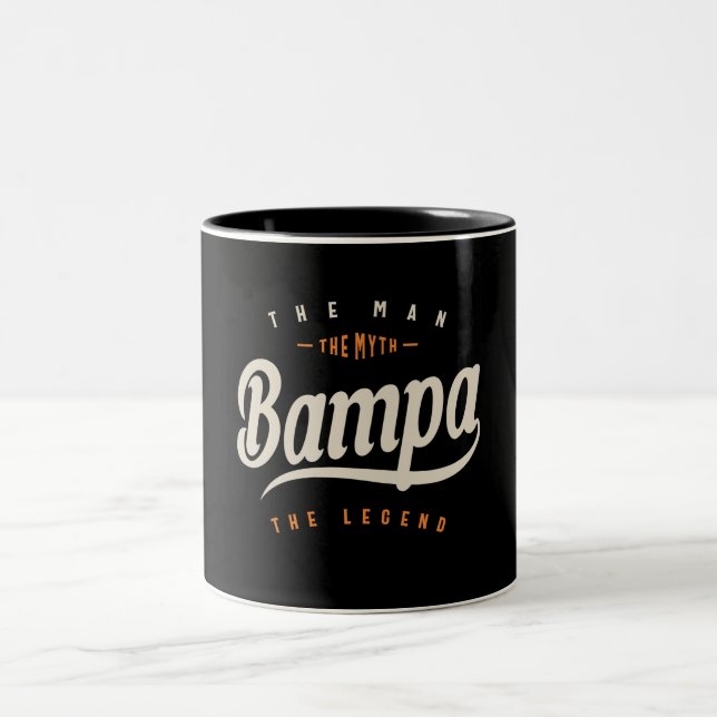 Taza Bicolor Bampa La leyenda del mito masculino graciosa (Centro)