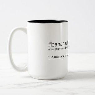 Taza Bicolor #bananagram definido