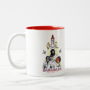 Taza Bicolor BANANAZA: Equipo de Monos Espaciales
