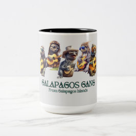 Taza Bicolor Banda de las Galápagos en las Islas Galápagos