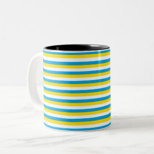 Taza Bicolor bandas de la bandera de argentina símbolo del país