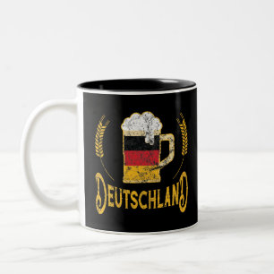 Taza Bicolor Bandera alemana Deutschland Beer Lover Oktoberfest