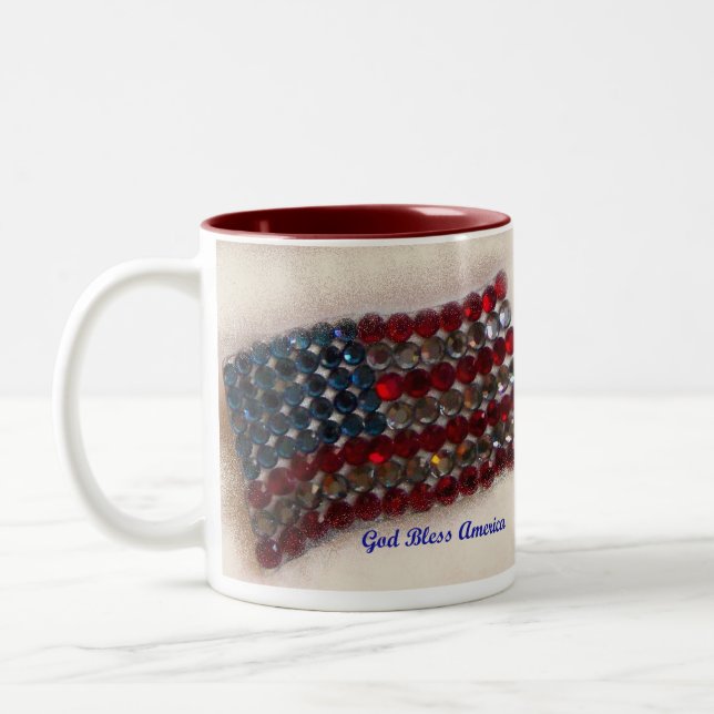 Taza Bicolor Bandera americana (Izquierda)