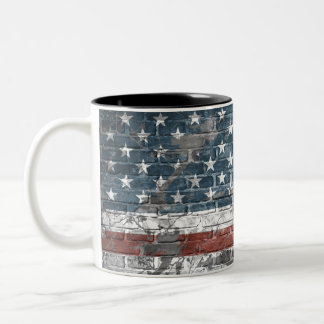 Taza Bicolor Bandera americana