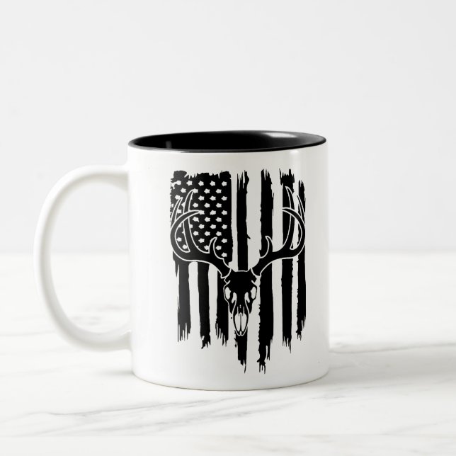 Taza Bicolor Bandera americana de la caza (Izquierda)