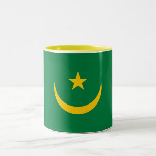 Taza Bicolor Bandera antigua de Mauritania